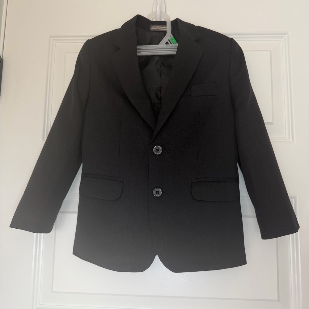 Moving Sale Boys Black Two-Button Blazer Suit Jacket Size 6